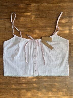 Skims Cotton Poplin Cami NWT size medium